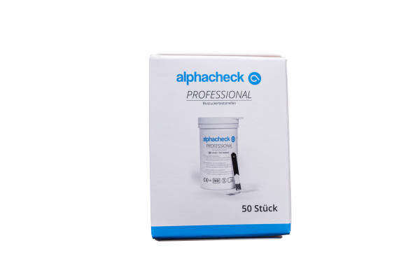 alphacheck professional Blutzuckerteststreifen