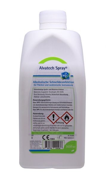 Alvatech Spray alkohol. Flächendesinfektionsspray 500ml