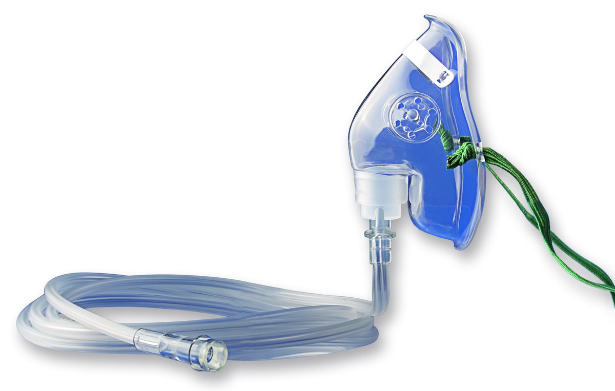 O2 Maske AEROquip 02-Maske E Erwachsene mit Nasenclip und 2,1m | www.shop-e ...