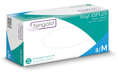 Bingold Vinyl U.-Handschuhe GR.L 100ST