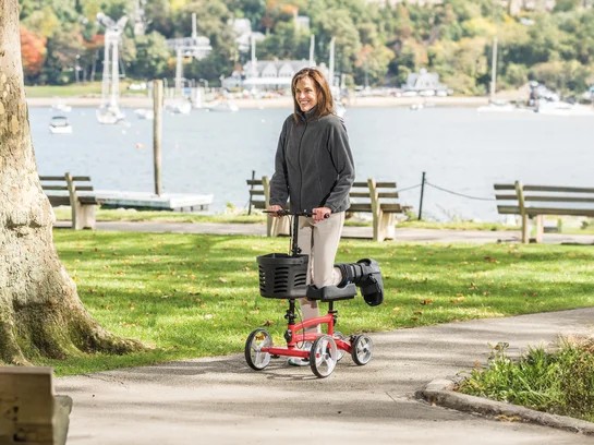 Fußentlastungsrollator NITRO Glide, rot
